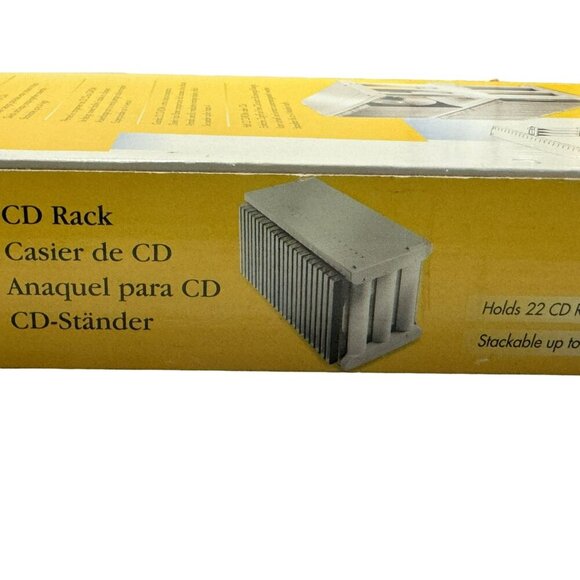 Fellowes Computerware Vintage CD Rack Holds 22 CDs Stackable Easy Snap Asembly - Picture 6 of 6
